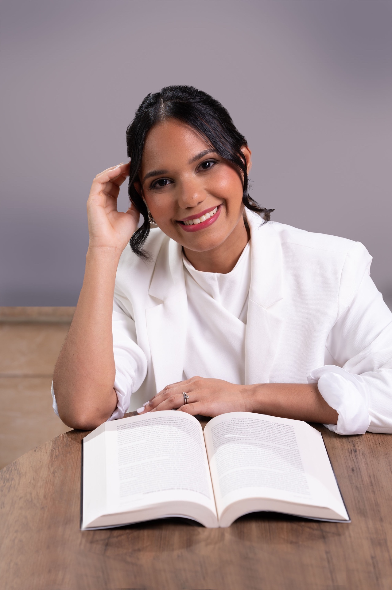 Jeniffer trabajando